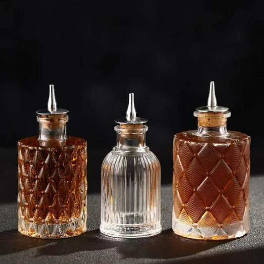 Bar Bitters Bottle: Vintage Glass
